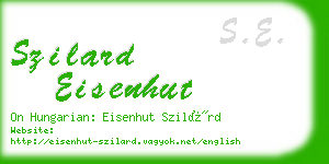 szilard eisenhut business card